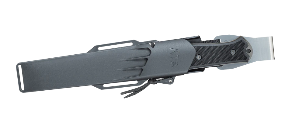 Fallkniven A1x Survival Knife - Black / Black Clip - Image 4