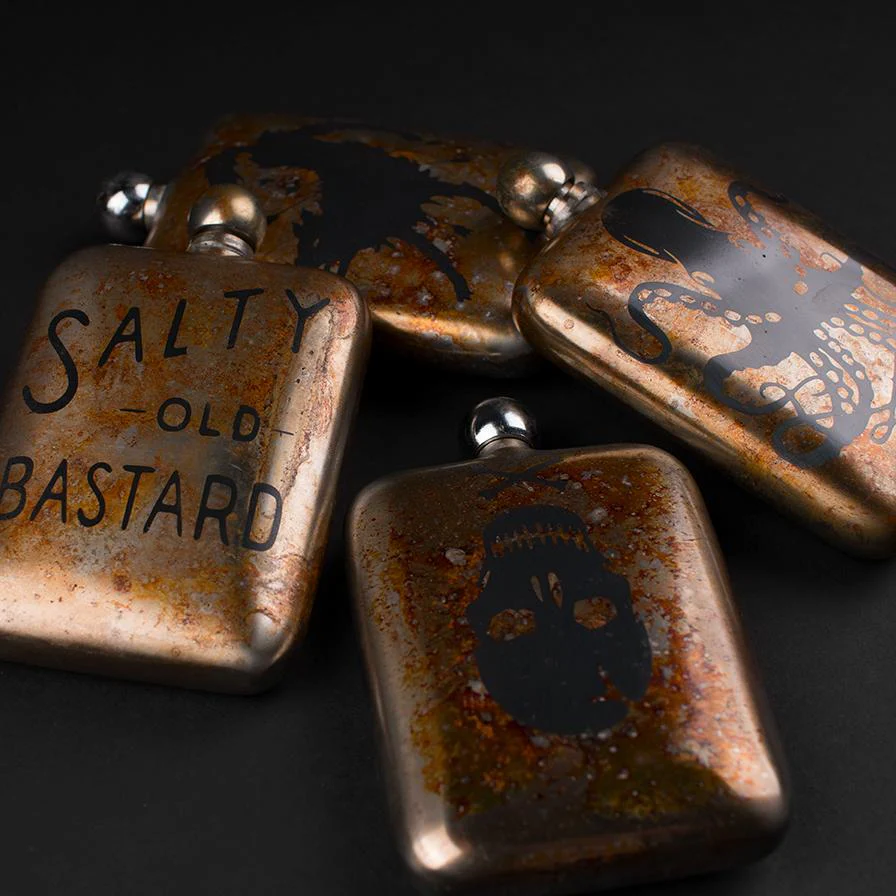 Salty Old Bastard Noble Flask - Image 5